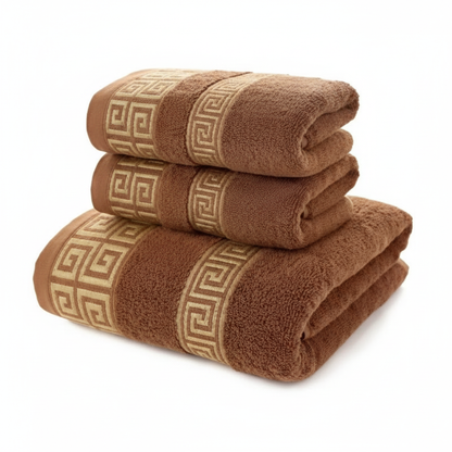 Greek Pattern Towel Set