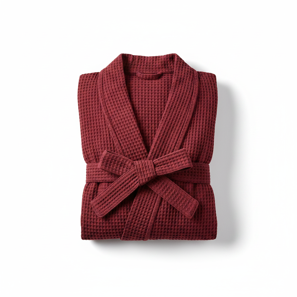 100% Cotton Waffle Bathrobe – Couple Kimono Robe & Loungewear