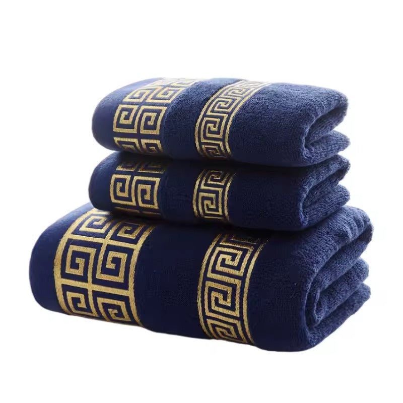 Greek Pattern Towel Set