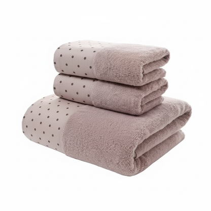 Pink Polka Dot Towels 800x800