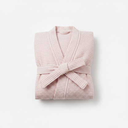 100% Cotton Waffle Bathrobe – Couple Kimono Robe & Loungewear