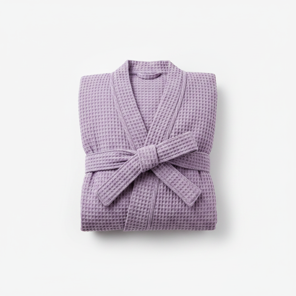 100% Cotton Waffle Bathrobe – Couple Kimono Robe & Loungewear