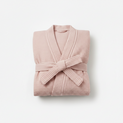 100% Cotton Waffle Bathrobe – Couple Kimono Robe & Loungewear