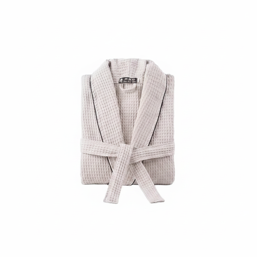 100% Cotton Waffle Bathrobe – Couple Kimono Robe & Loungewear