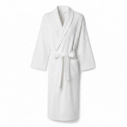 100% Cotton Waffle Bathrobe – Couple Kimono Robe & Loungewear