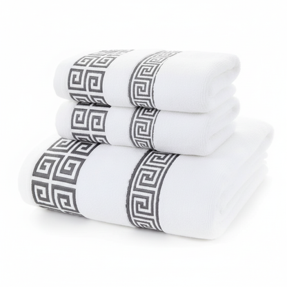 Greek Pattern Towel Set