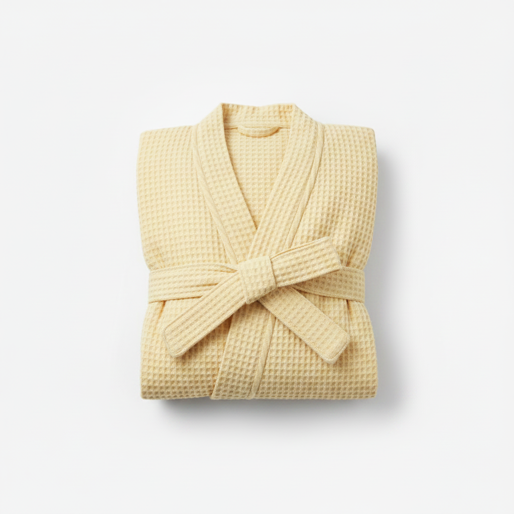 100% Cotton Waffle Bathrobe – Couple Kimono Robe & Loungewear